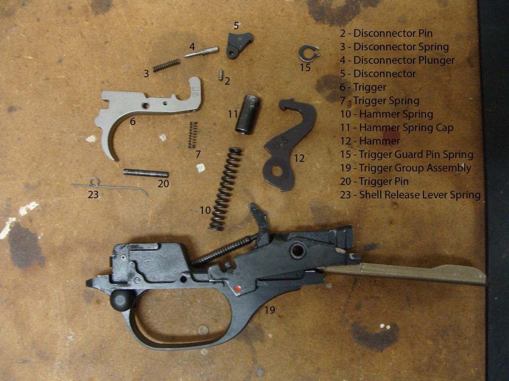 Benelli M4 Trigger, Disconnector and Hammer Disassembly